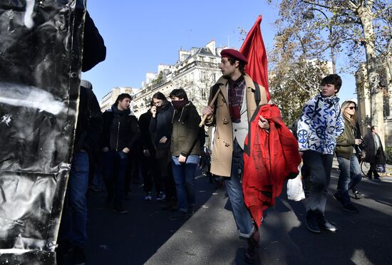 Protest against education reform in Paris