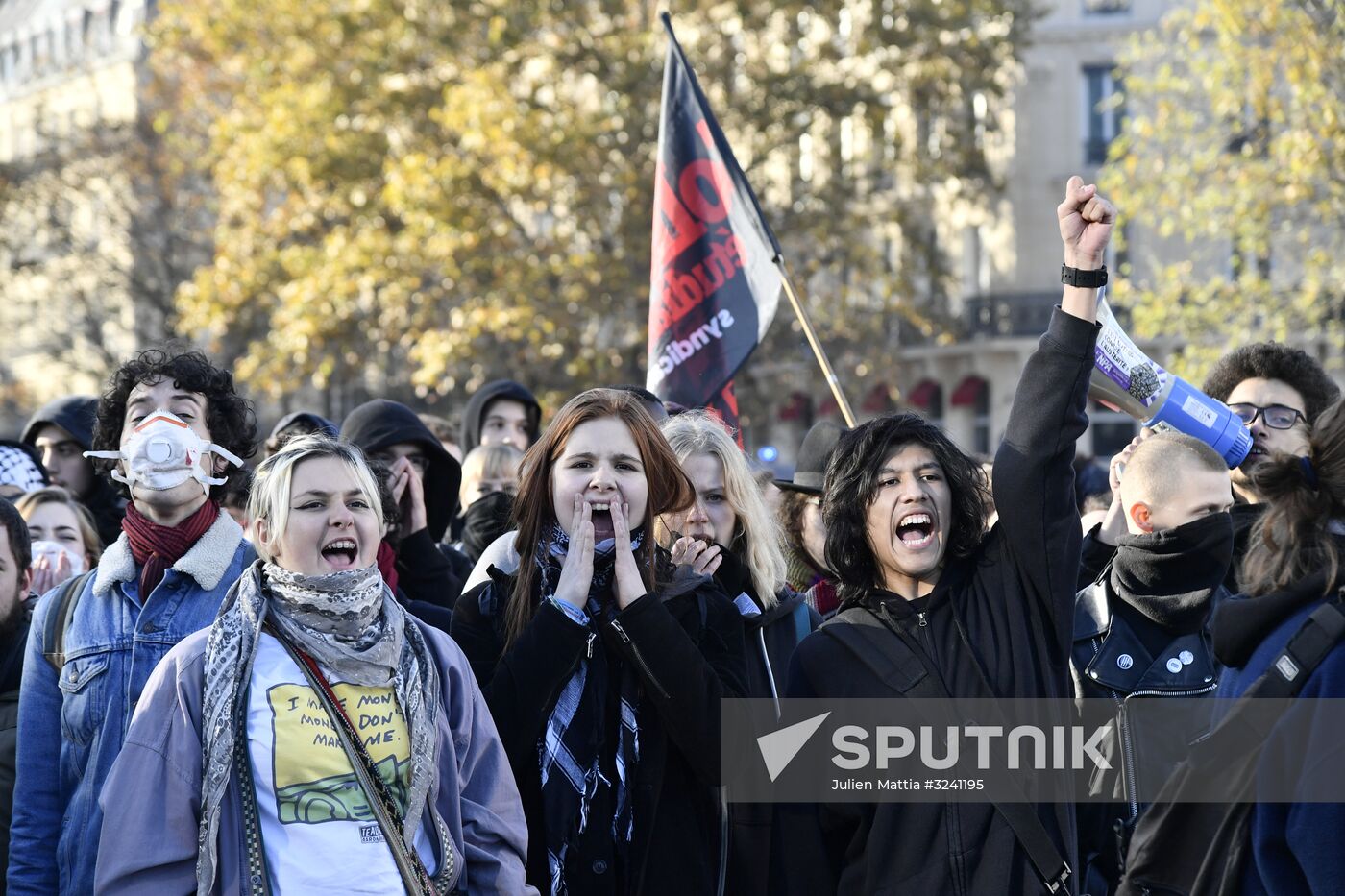 Protest against education reform in Paris