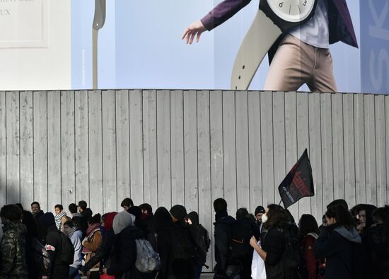 Protest against education reform in Paris