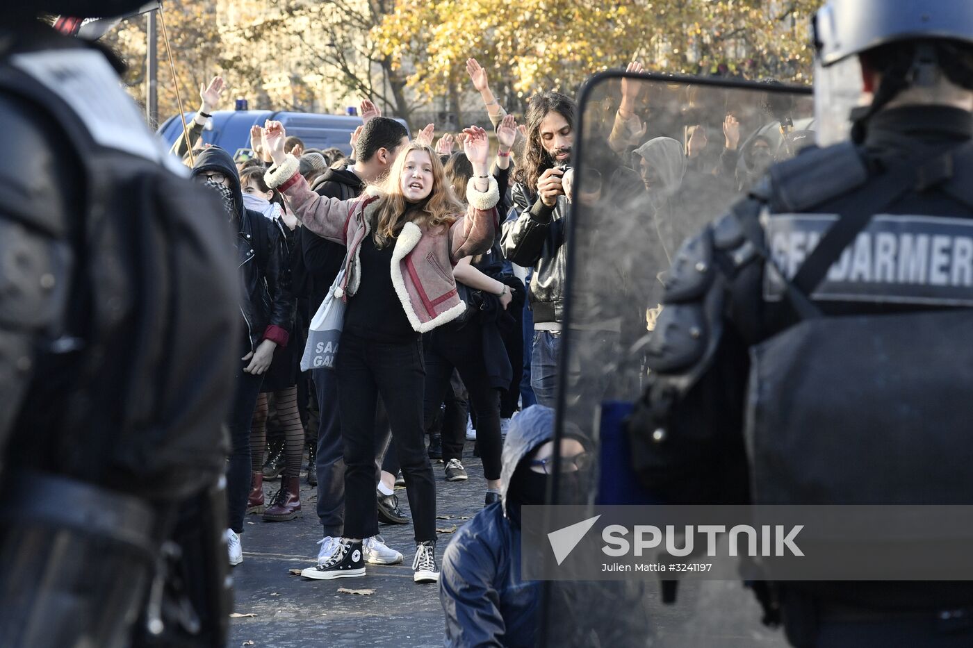 Protest against education reform in Paris