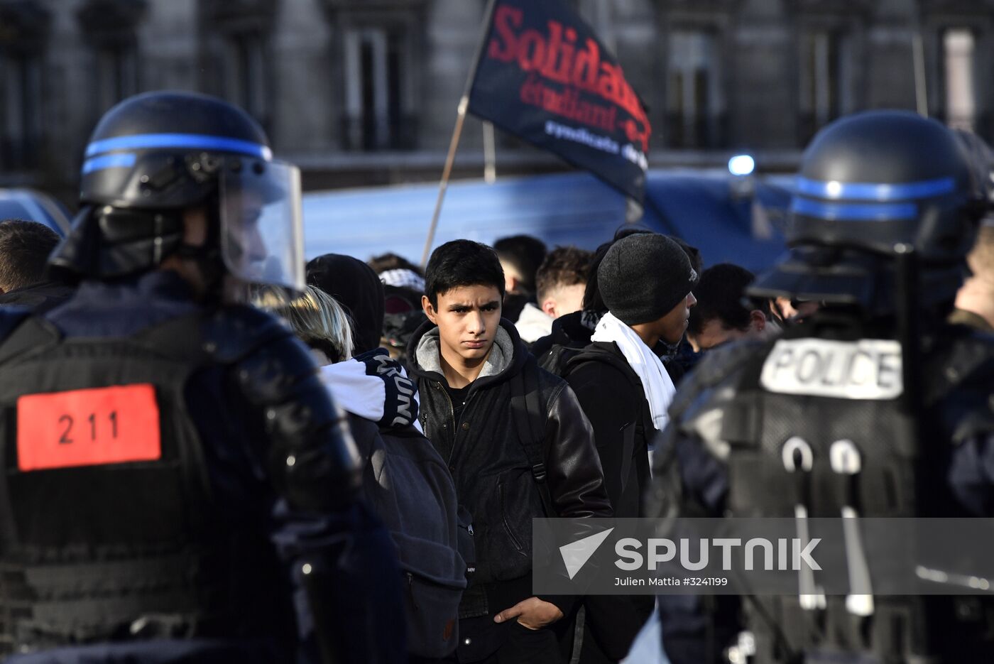 Protest against education reform in Paris