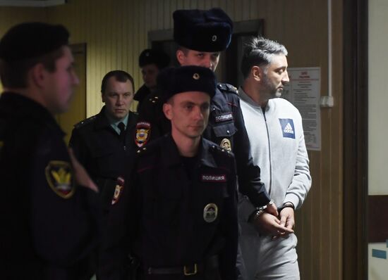 Hearing on investigation's motion on arrest of suspects in Moscow City shooting