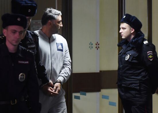 Hearing on investigation's motion on arrest of suspects in Moscow City shooting