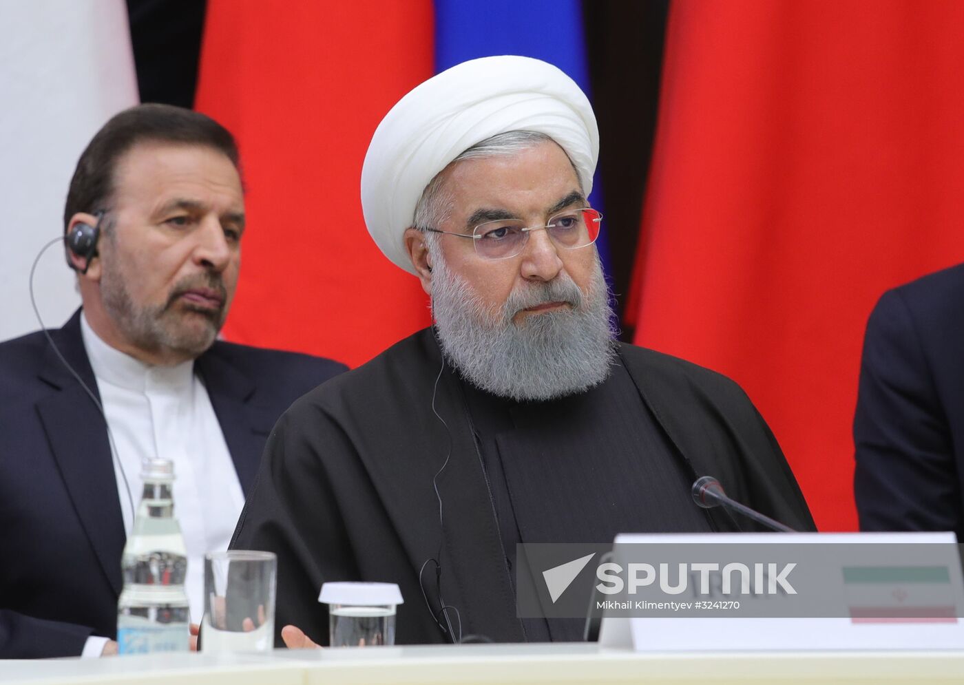 Meeting of Russian President Vladimir Putin, President of Iran Hassan Rouhani and President of Turkey Recep Tayyip Erdogan