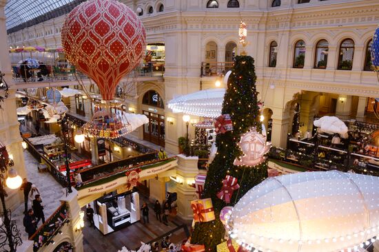 GUM department store ahead of New Year