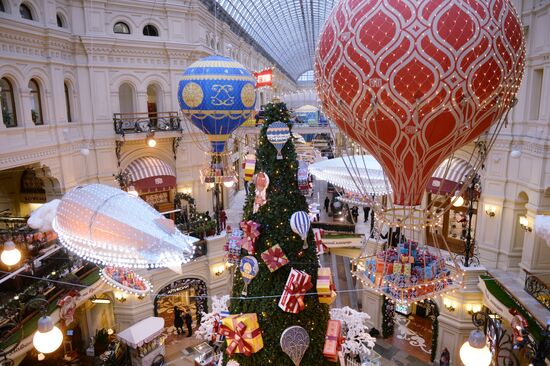 GUM department store ahead of New Year