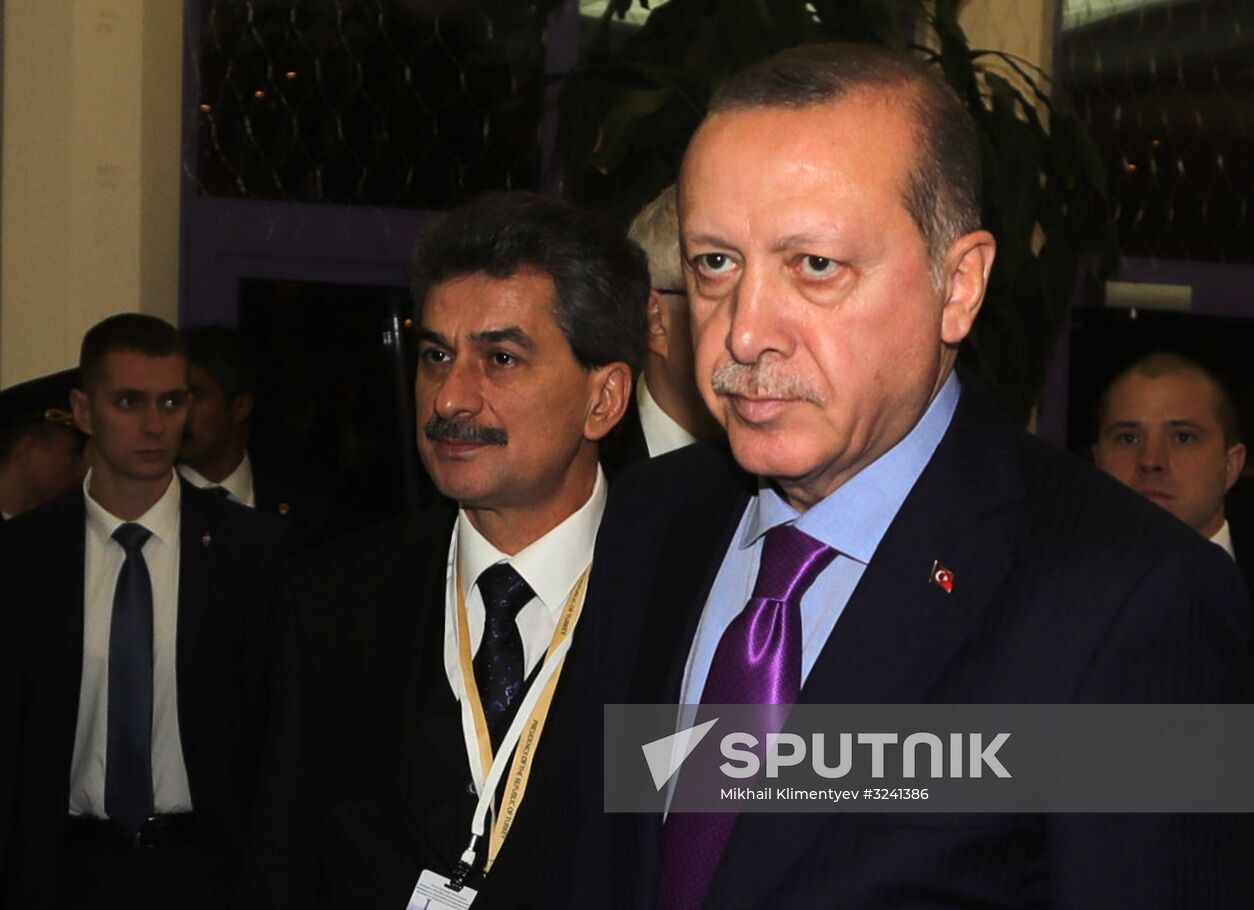 Meeting of Russian President Vladimir Putin, President of Iran Hassan Rouhani and President of Turkey Recep Tayyip Erdogan