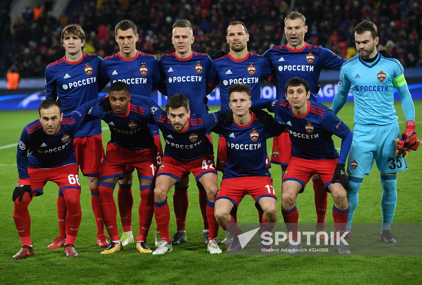 Football. UEFA Champions League. CSKA vs. Benfica