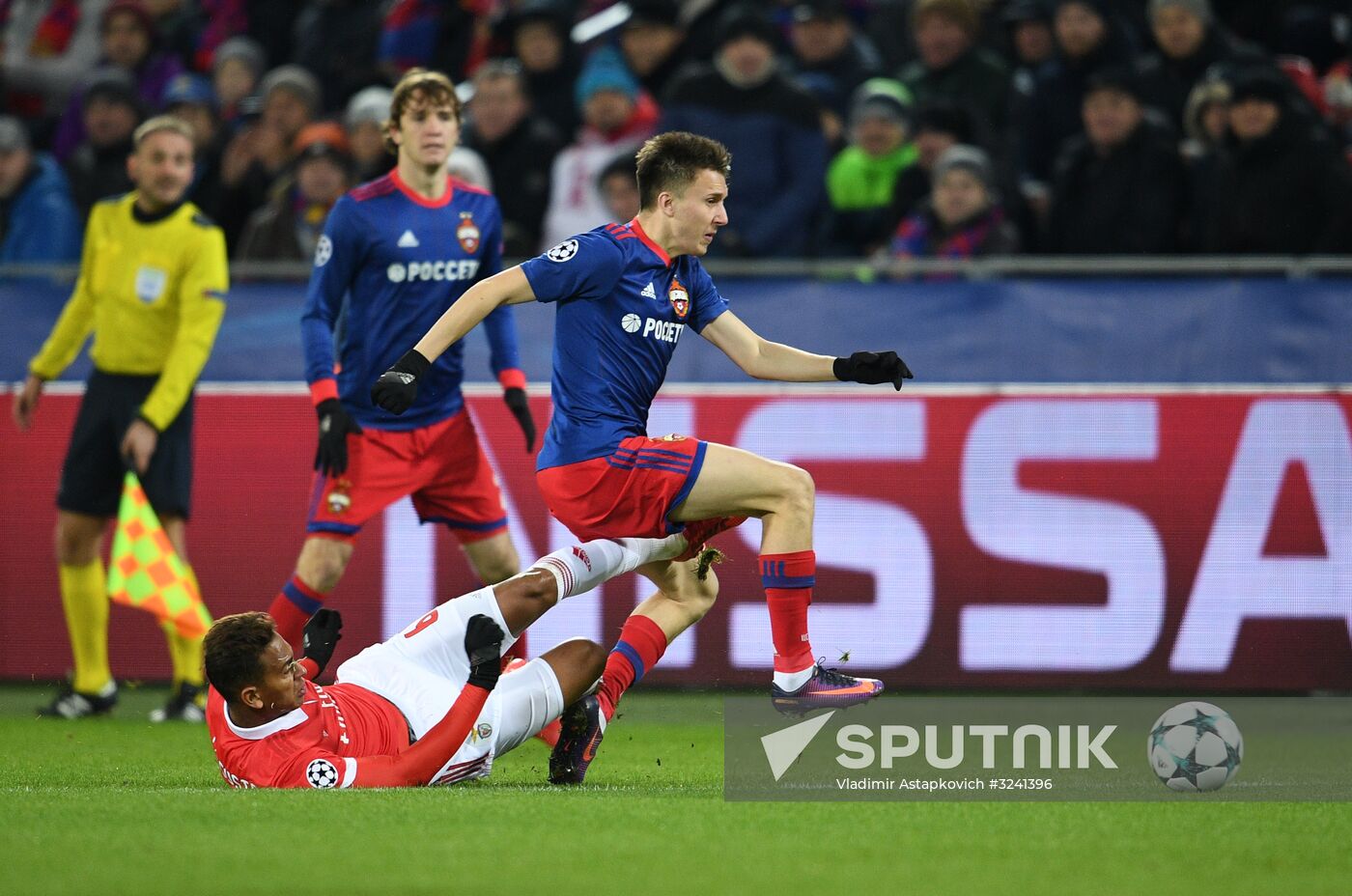 Football. UEFA Champions League. CSKA vs. Benfica