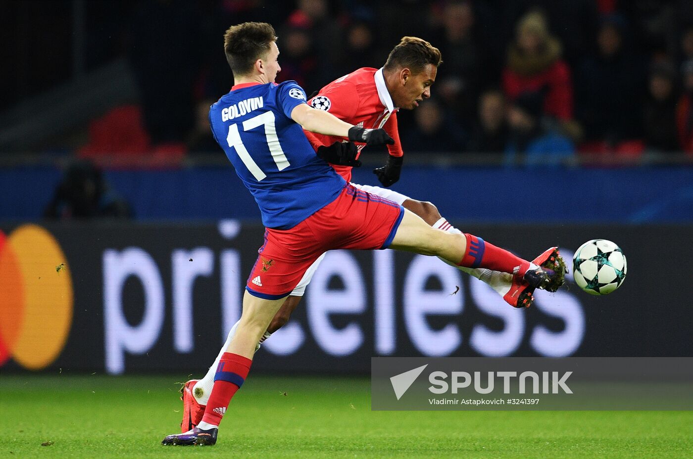 Football. UEFA Champions League. CSKA vs. Benfica
