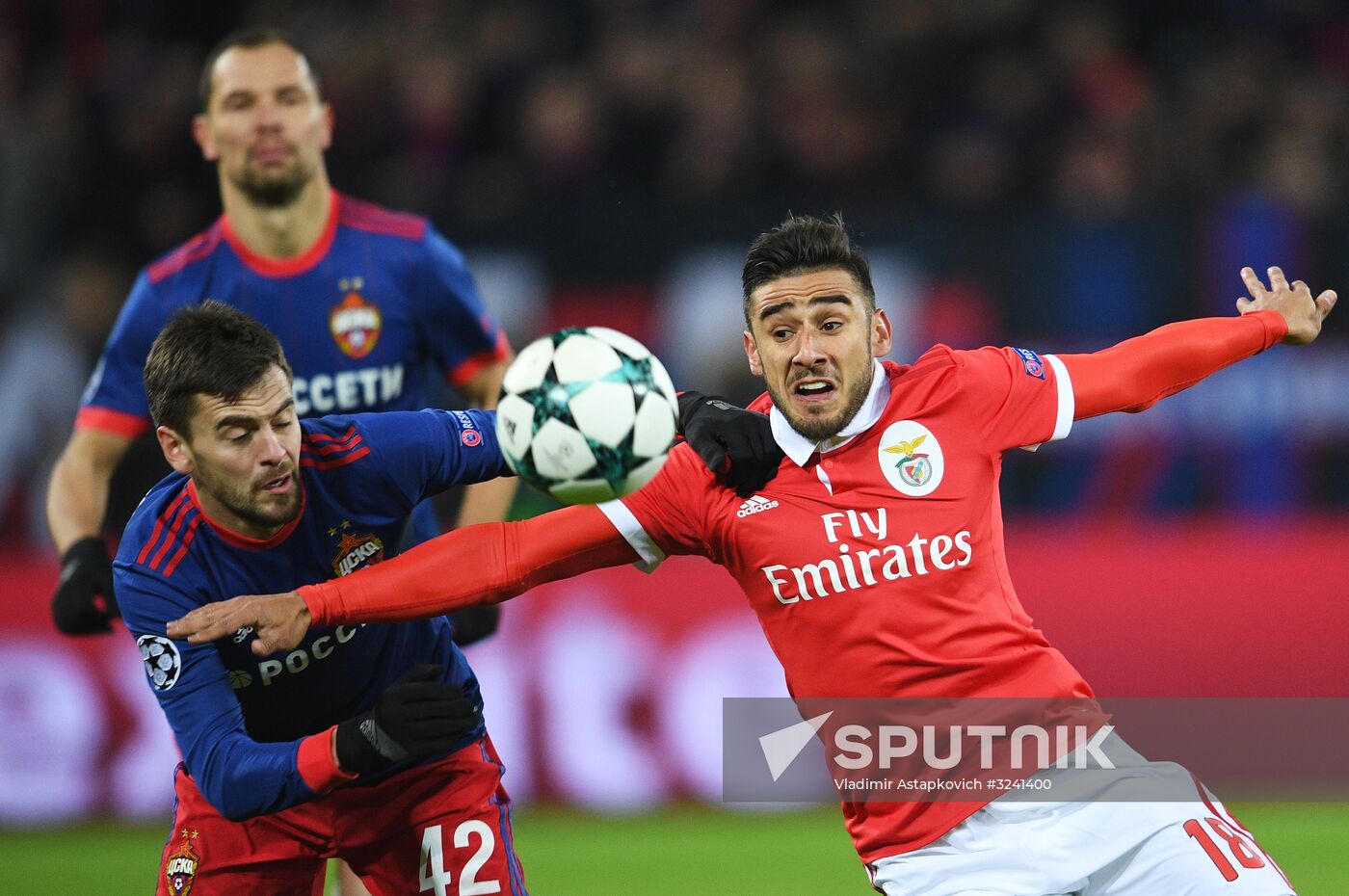 Football. UEFA Champions League. CSKA vs. Benfica