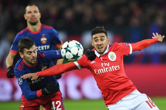 Football. UEFA Champions League. CSKA vs. Benfica