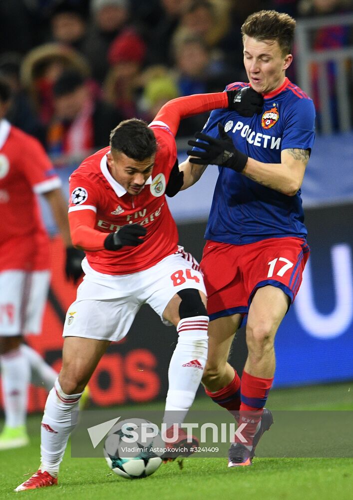 Football. UEFA Champions League. CSKA vs. Benfica