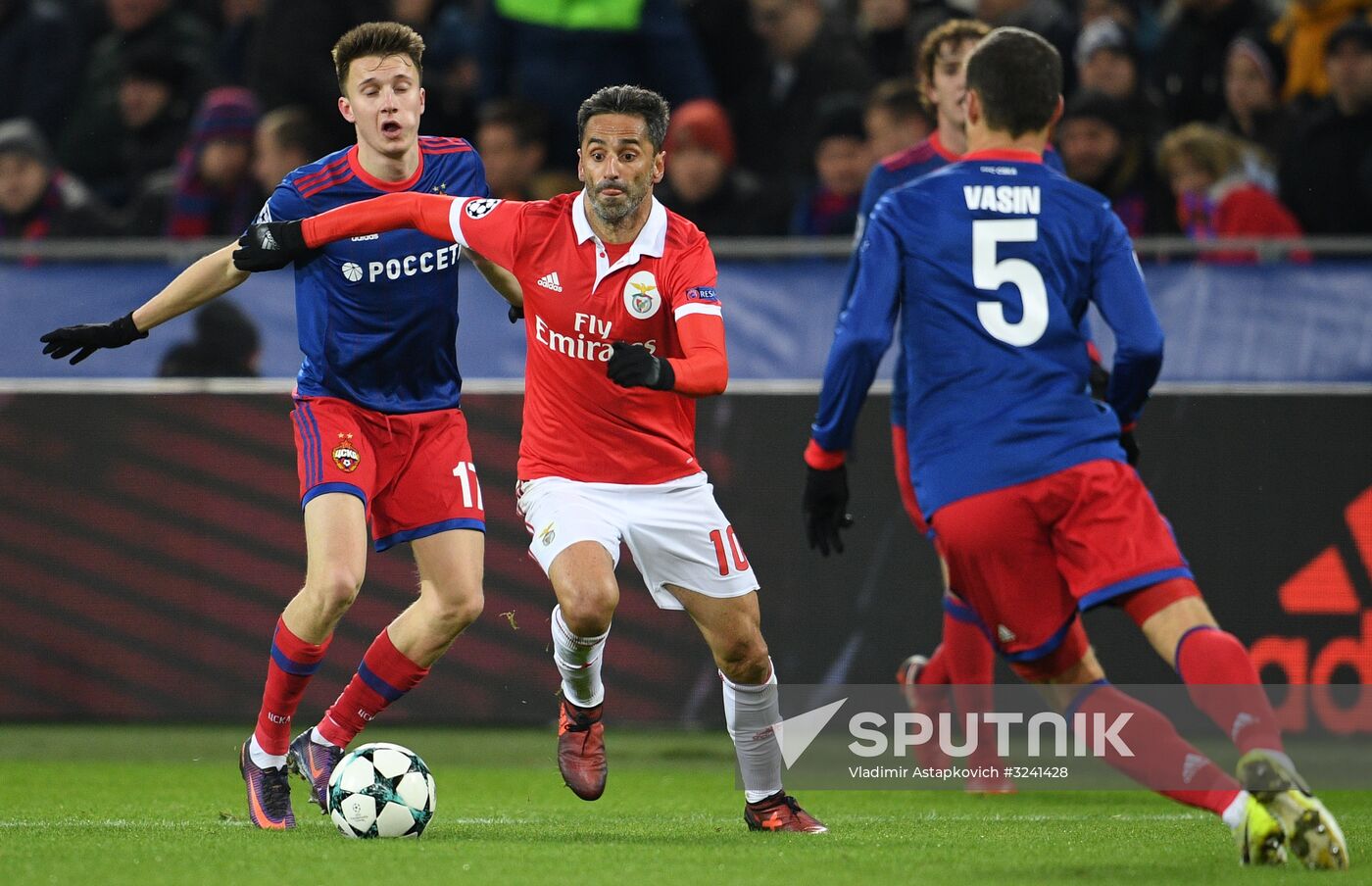 Football. UEFA Champions League. CSKA vs. Benfica