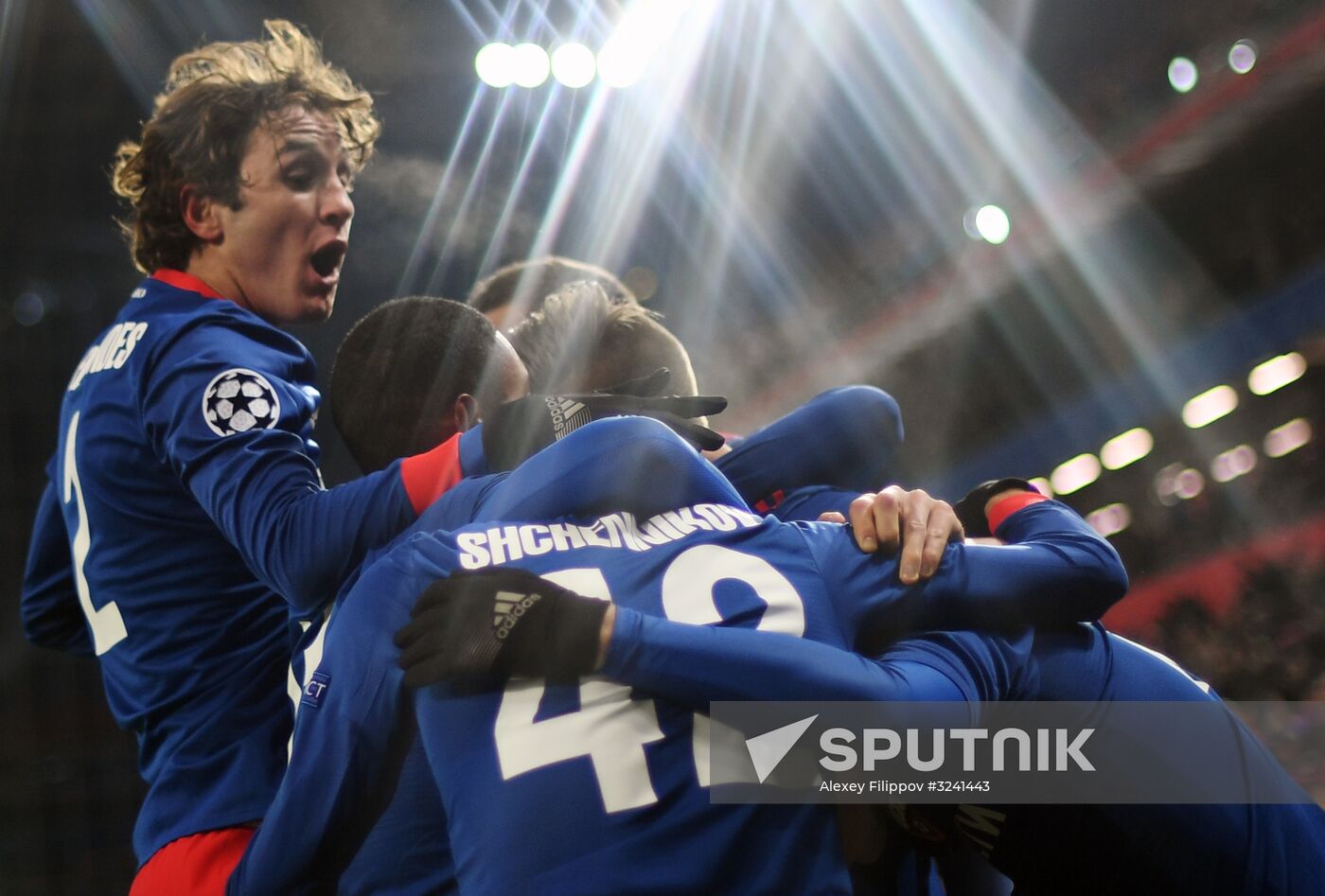 Football. UEFA Champions League. CSKA vs. Benfica