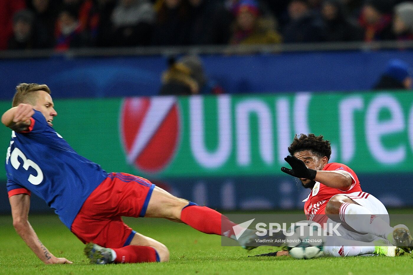 Football. UEFA Champions League. CSKA vs. Benfica