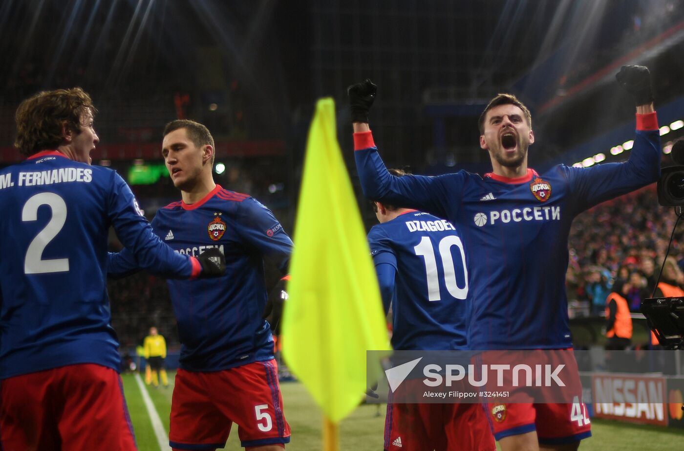 Football. UEFA Champions League. CSKA vs. Benfica