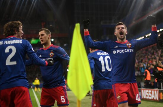 Football. UEFA Champions League. CSKA vs. Benfica