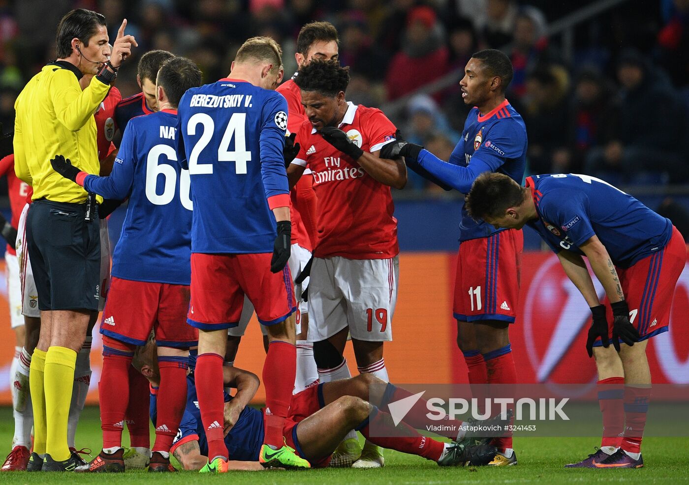 Football. UEFA Champions League. CSKA vs. Benfica