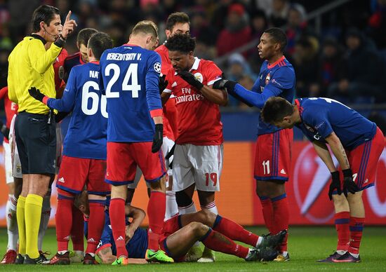 Football. UEFA Champions League. CSKA vs. Benfica