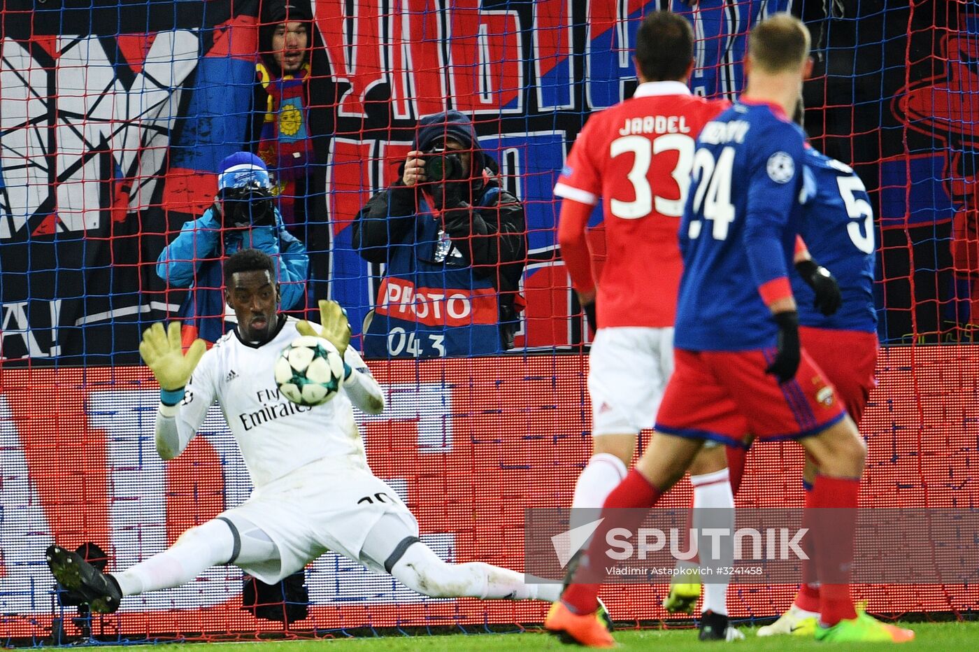 Football. UEFA Champions League. CSKA vs. Benfica
