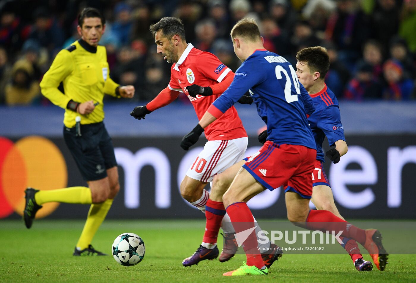 Football. UEFA Champions League. CSKA vs. Benfica