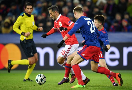 Football. UEFA Champions League. CSKA vs. Benfica