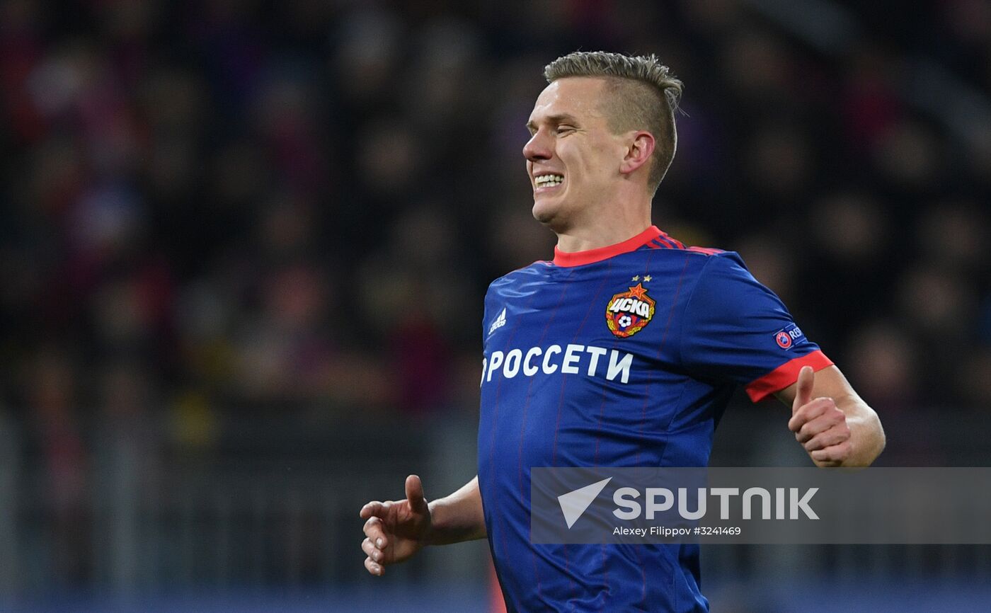 Football. UEFA Champions League. CSKA vs. Benfica