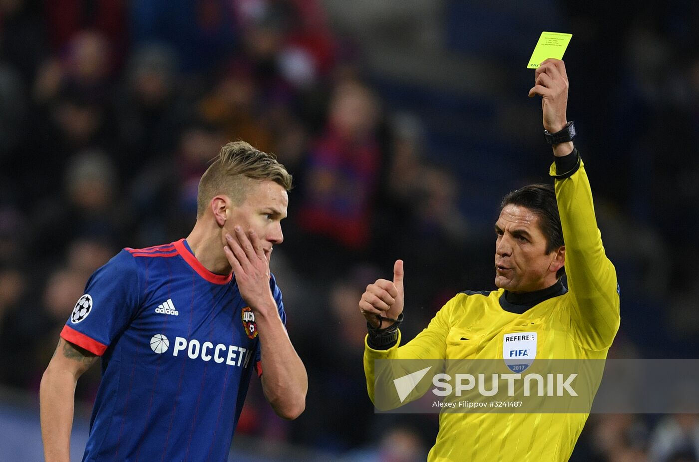 Football. UEFA Champions League. CSKA vs. Benfica