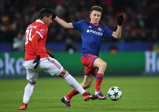 Football. UEFA Champions League. CSKA vs. Benfica