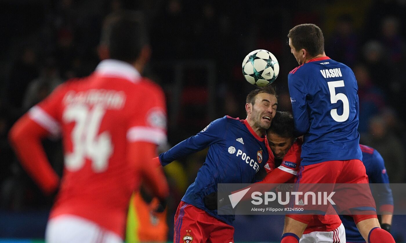 Football. UEFA Champions League. CSKA vs. Benfica