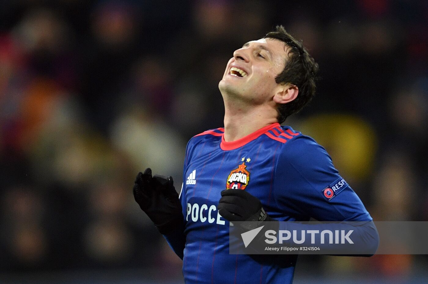 Football. UEFA Champions League. CSKA vs. Benfica