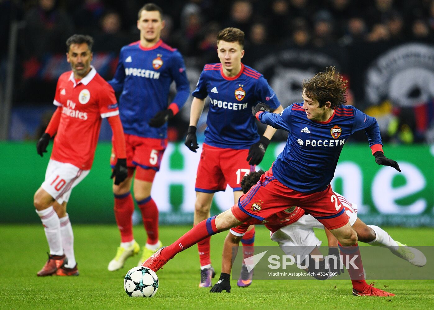 Football. UEFA Champions League. CSKA vs. Benfica