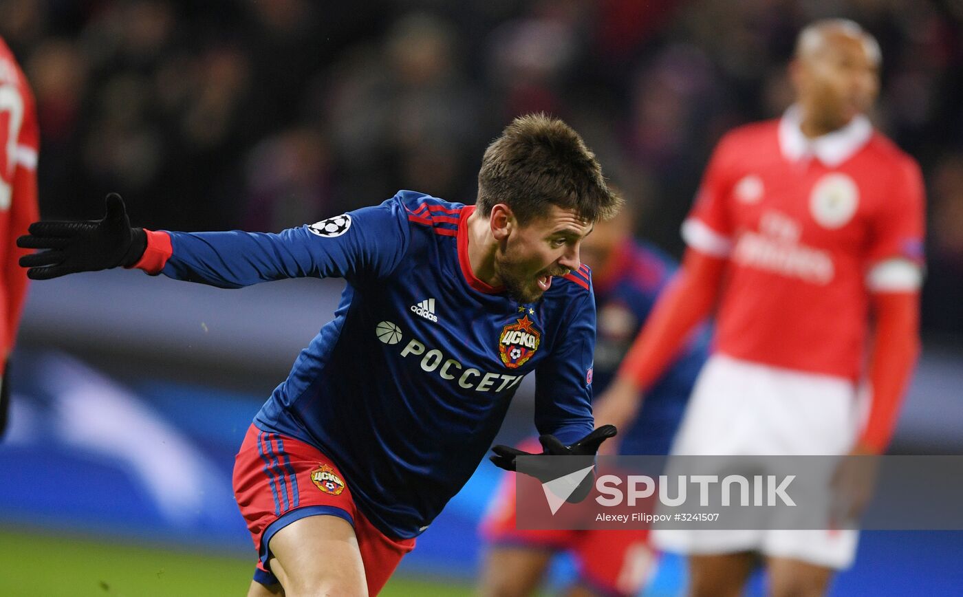 Football. UEFA Champions League. CSKA vs. Benfica