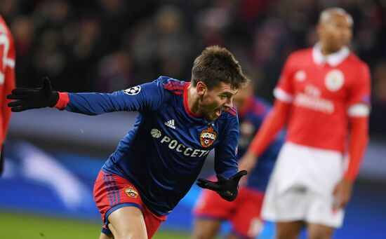 Football. UEFA Champions League. CSKA vs. Benfica