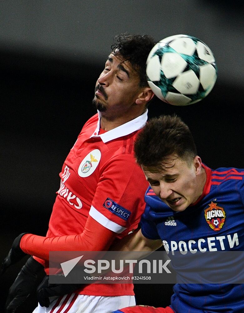 Football. UEFA Champions League. CSKA vs. Benfica
