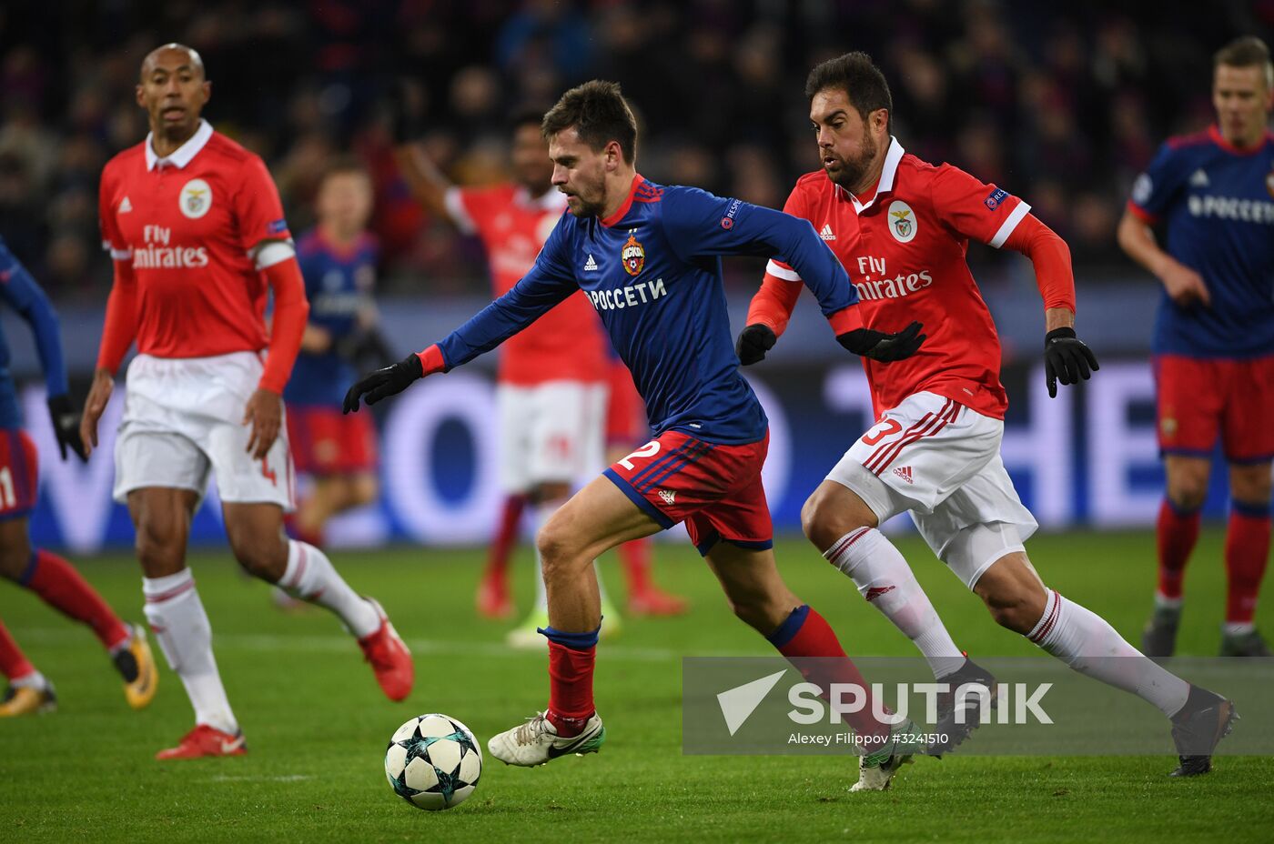Football. UEFA Champions League. CSKA vs. Benfica