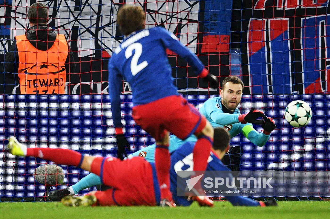 Football. UEFA Champions League. CSKA vs. Benfica