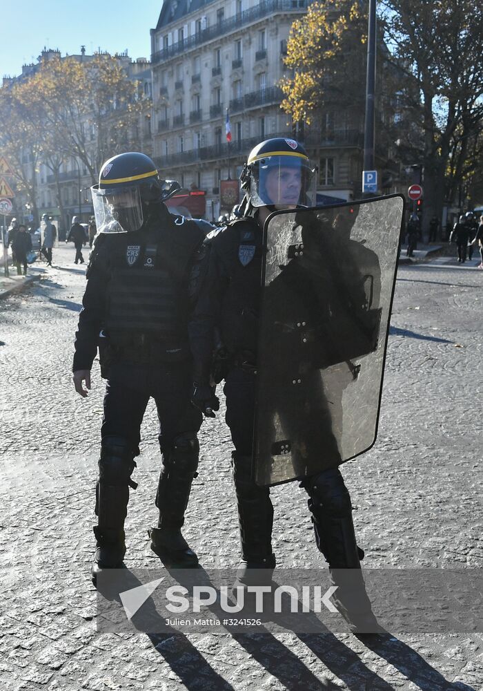 Protest against education reform in Paris