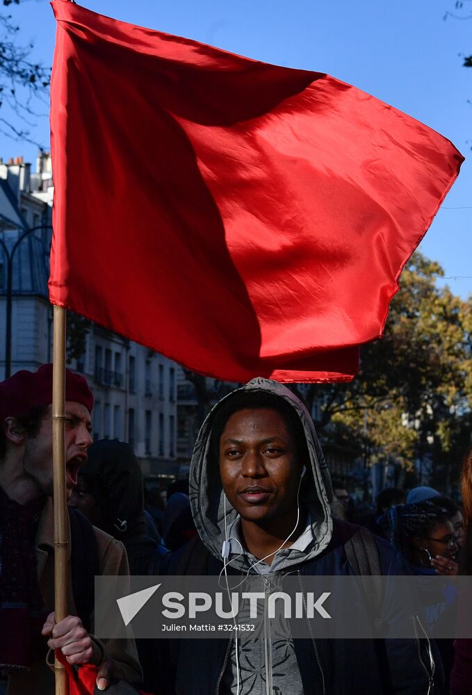 Protest against education reform in Paris