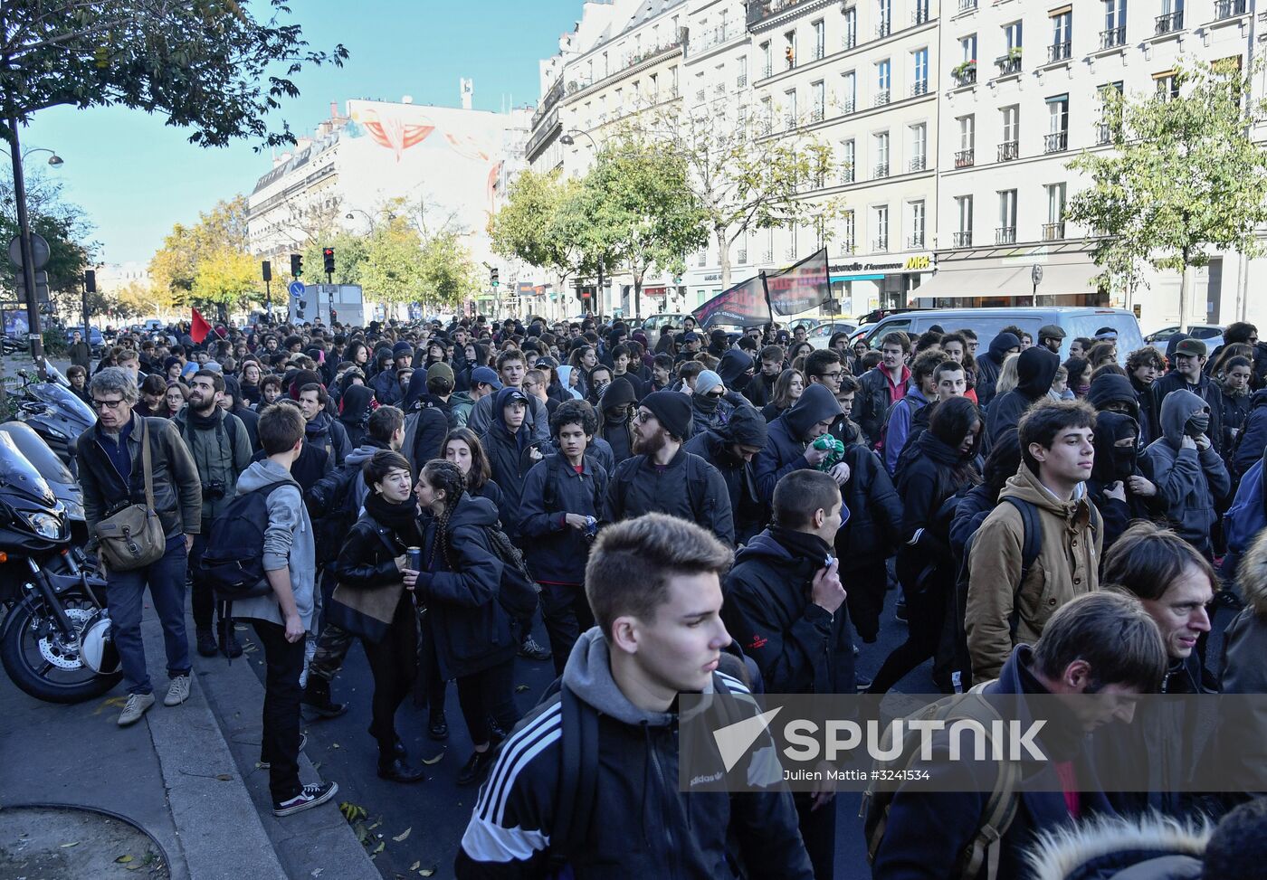 Protest against education reform in Paris