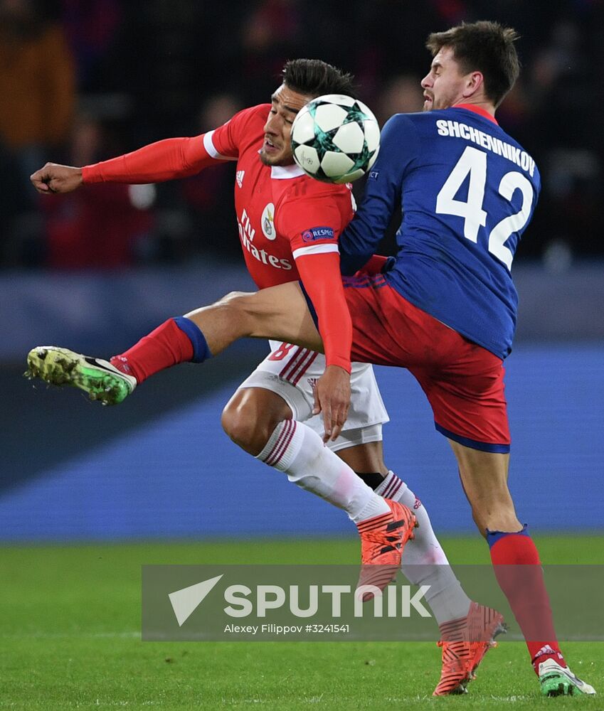 Football. UEFA Champions League. CSKA vs. Benfica