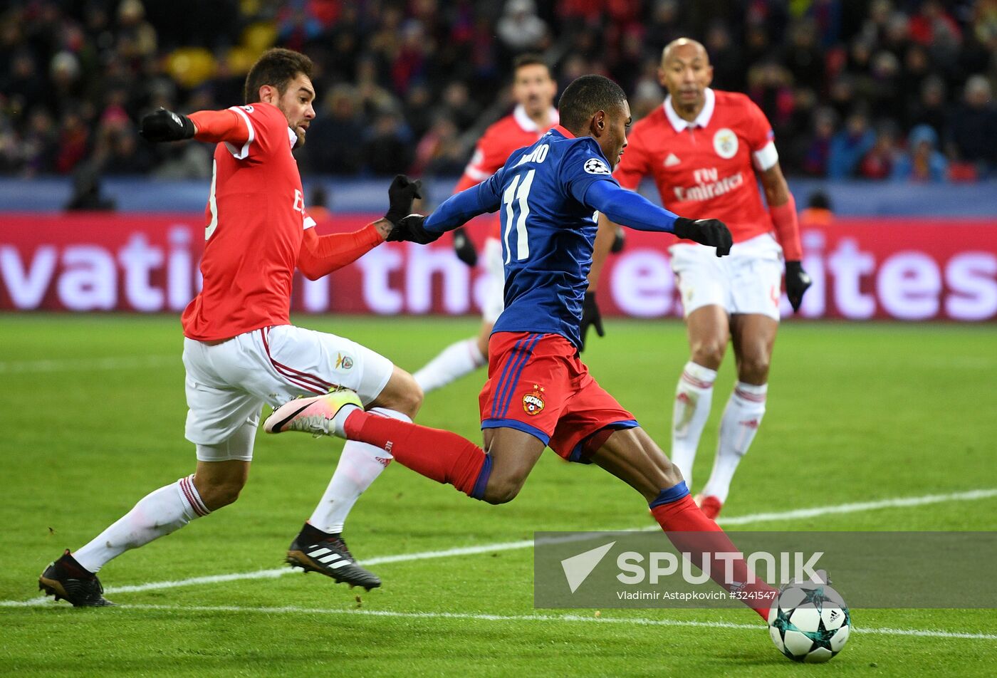 Football. UEFA Champions League. CSKA vs. Benfica