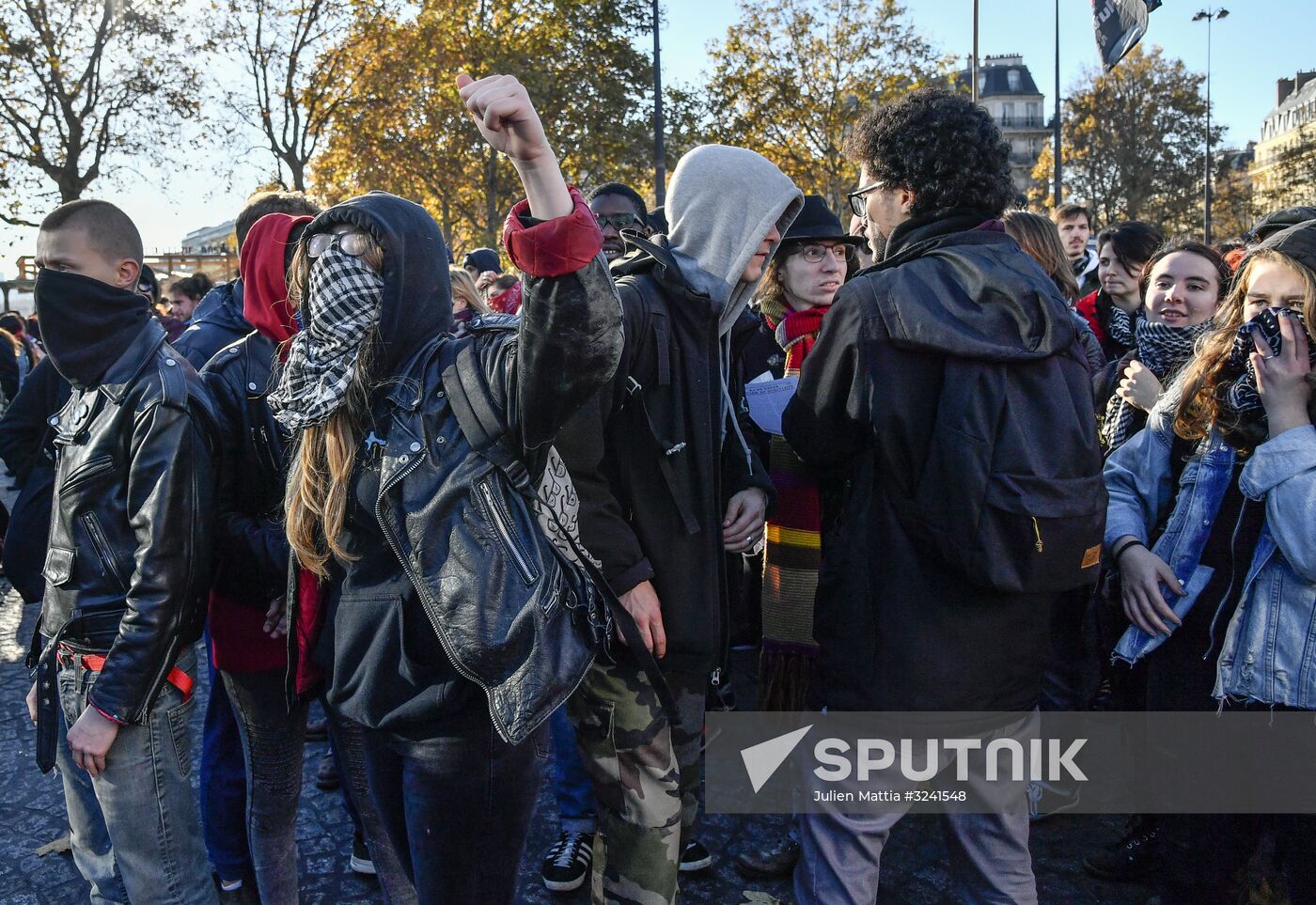 Protest against education reform in Paris
