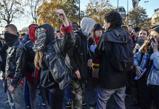 Protest against education reform in Paris