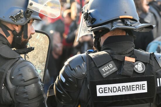 Protest against education reform in Paris