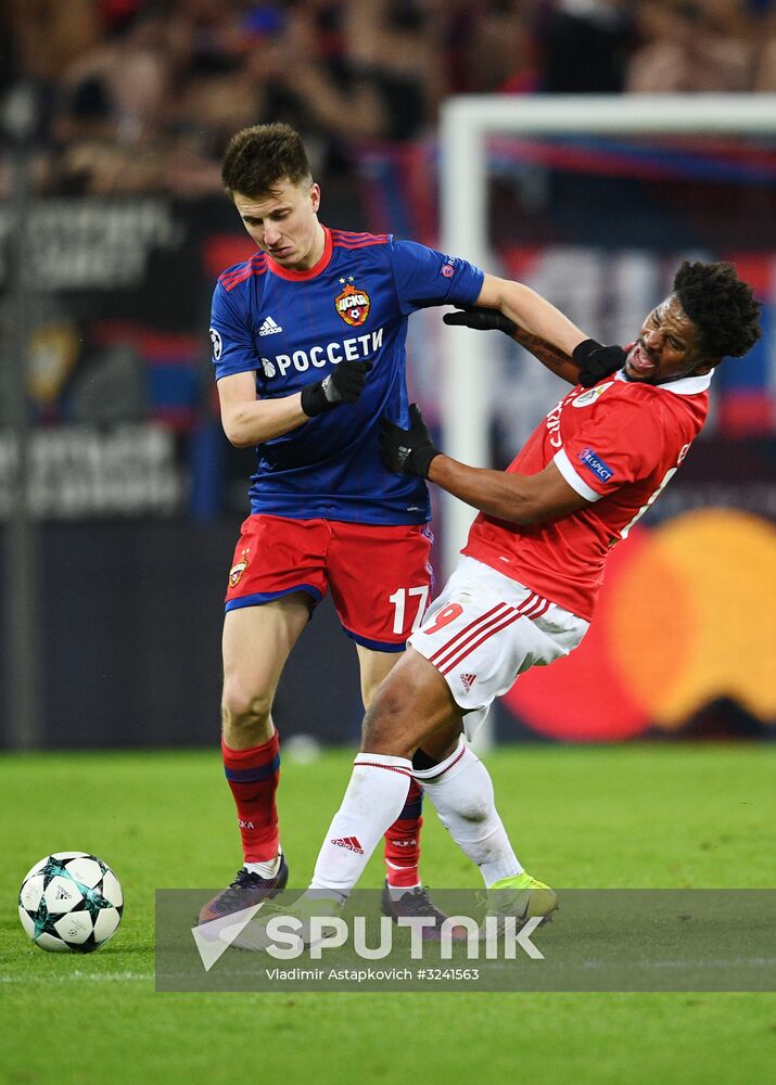 Football. UEFA Champions League. CSKA vs. Benfica