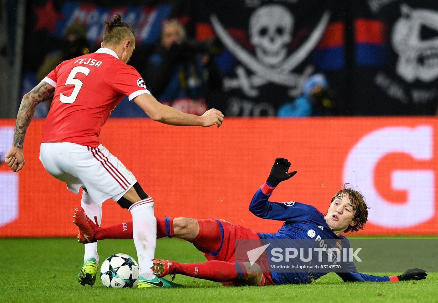 Football. UEFA Champions League. CSKA vs. Benfica