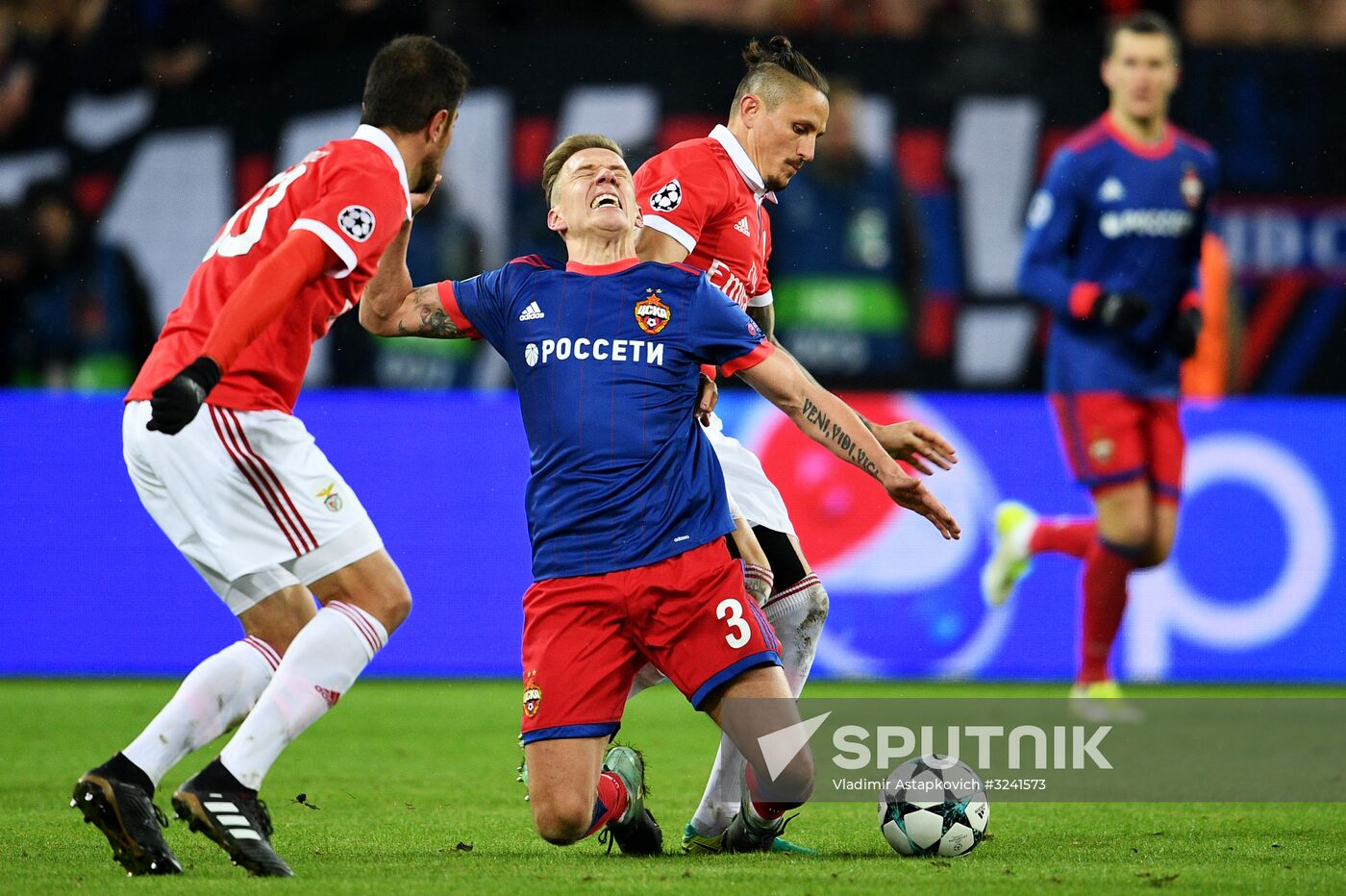 Football. UEFA Champions League. CSKA vs. Benfica