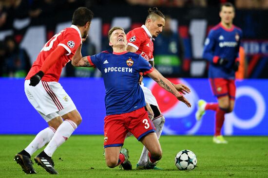 Football. UEFA Champions League. CSKA vs. Benfica